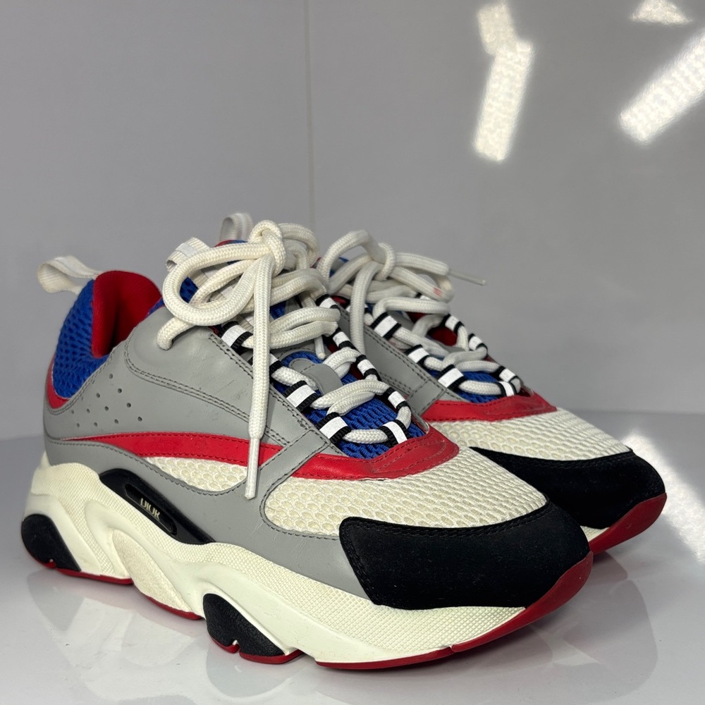 Dior Women's Sneakers - Red, Blue, Gray, White •Authentic •